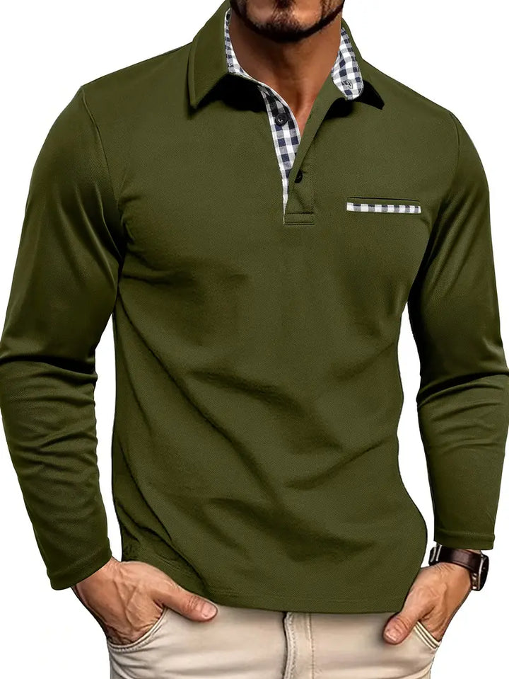 Dirk | Langärmliges Poloshirt