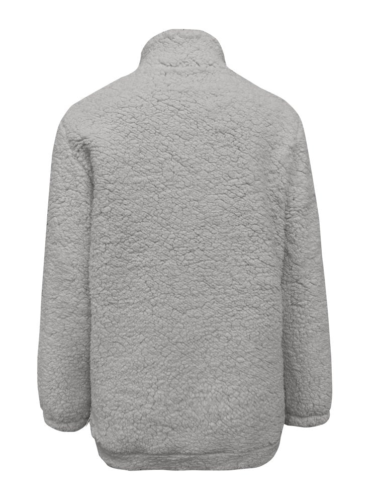 Jana | Teddy-Pullover mit Reißverschluss