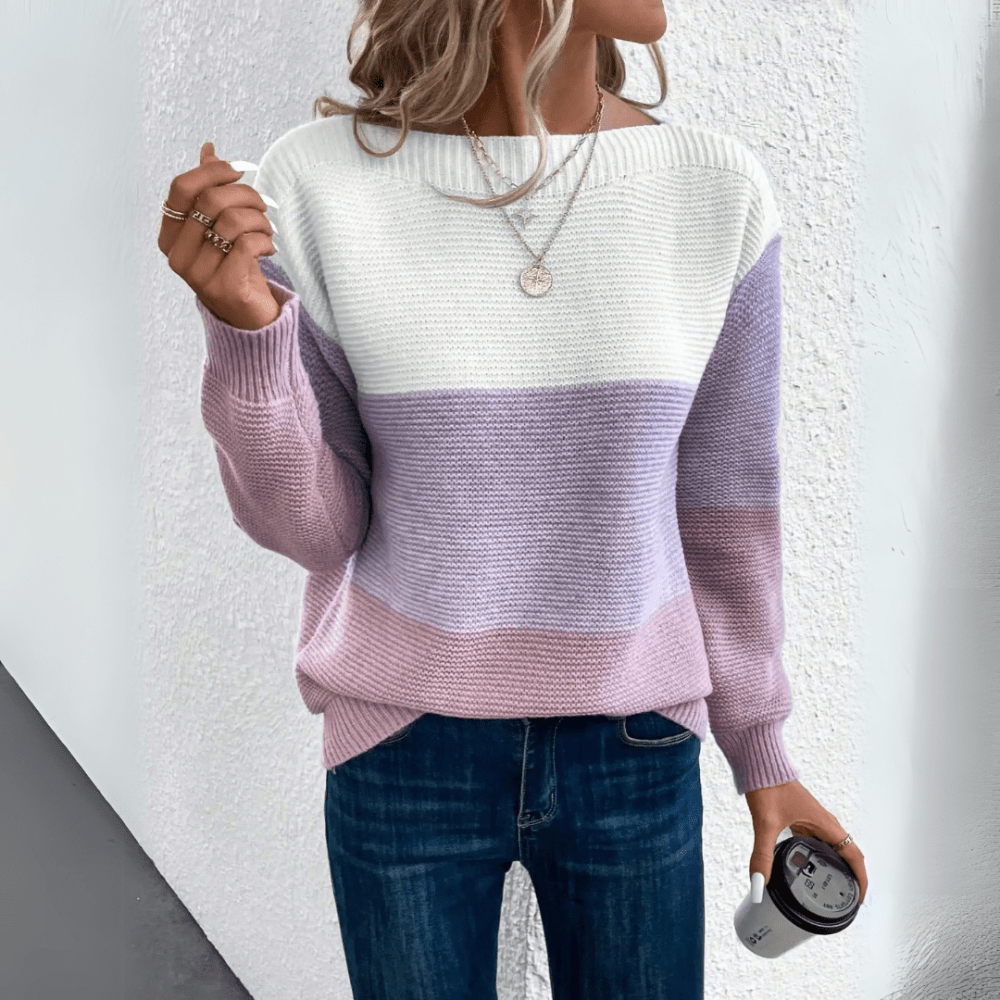 Sigrid | Eleganter Patchwork-Pullover