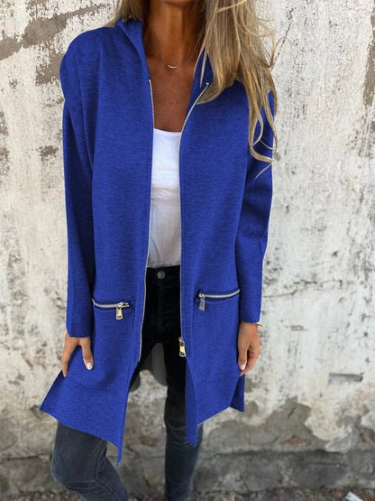Yvonne | Stylischer Casual-Mantel mit Kapuze