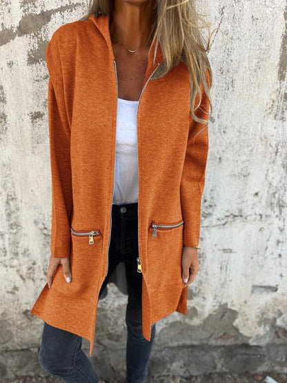 Yvonne | Stylischer Casual-Mantel mit Kapuze