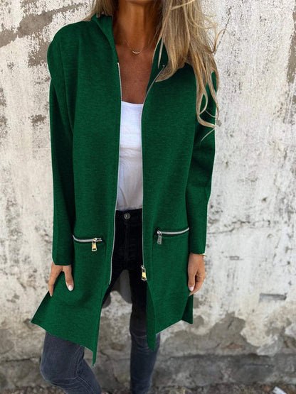 Yvonne | Stylischer Casual-Mantel mit Kapuze