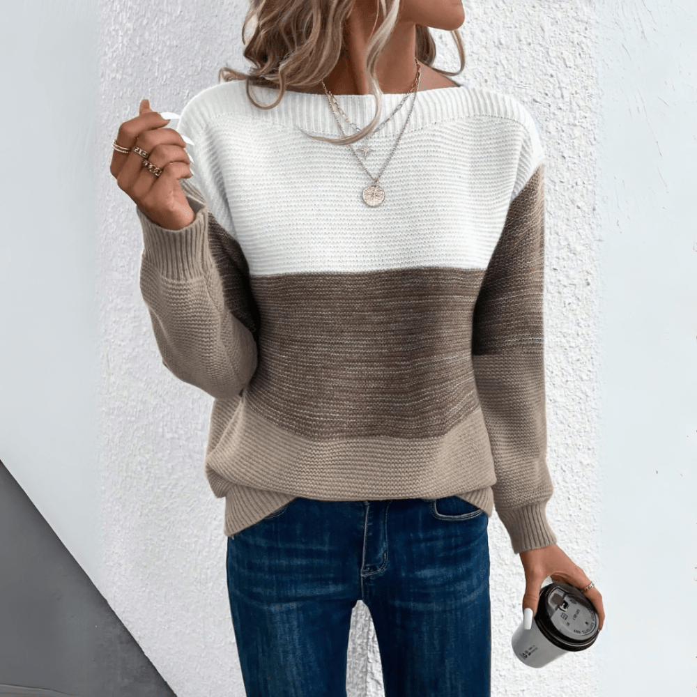 Sigrid | Eleganter Patchwork-Pullover