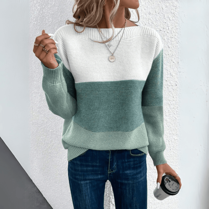 Sigrid | Eleganter Patchwork-Pullover