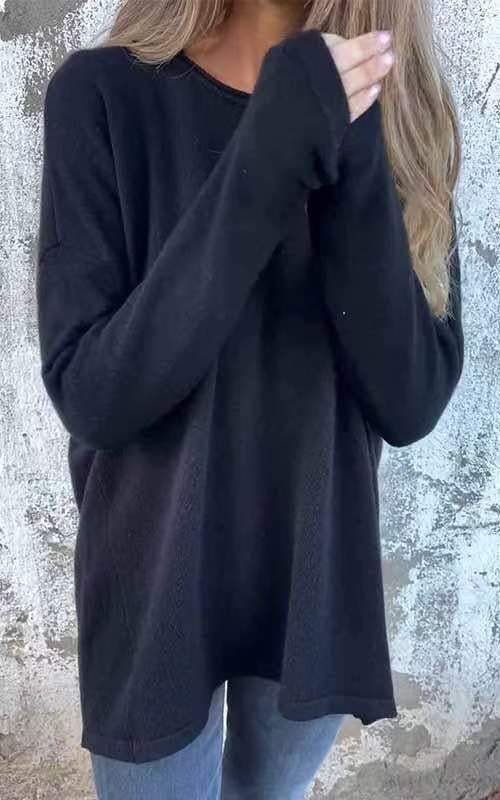 Nora | Langärmlige Bluse mit niedlichen Knöpfen auf der Rückseite
