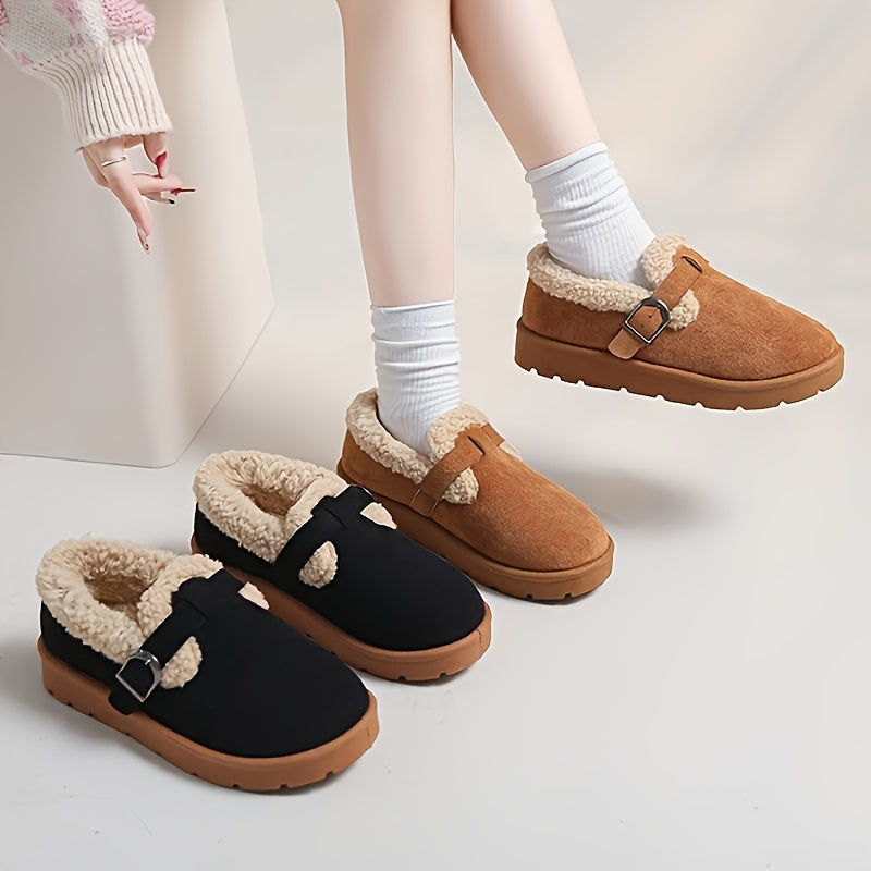 NORDICA™ – Brown Platform Cozy Boots