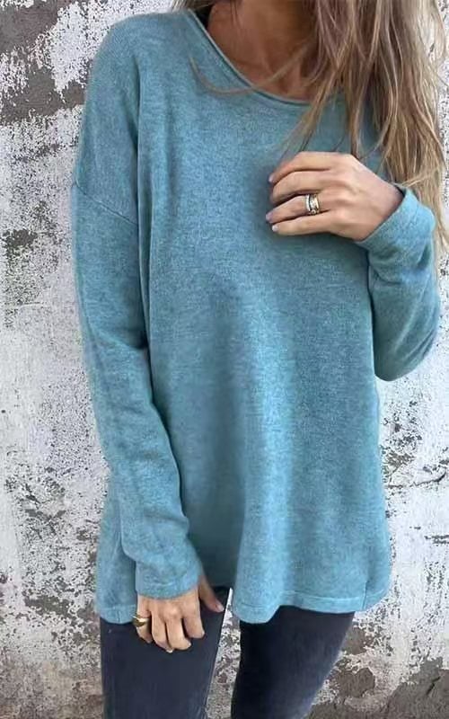 Nora | Langärmlige Bluse mit niedlichen Knöpfen auf der Rückseite