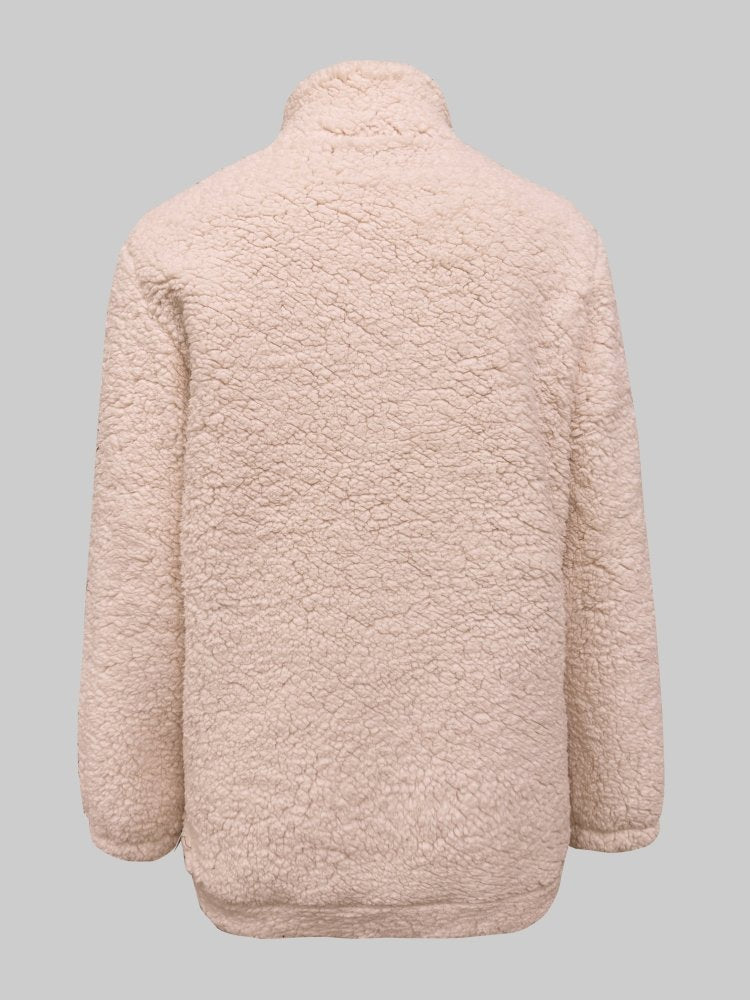 Jana | Teddy-Pullover mit Reißverschluss