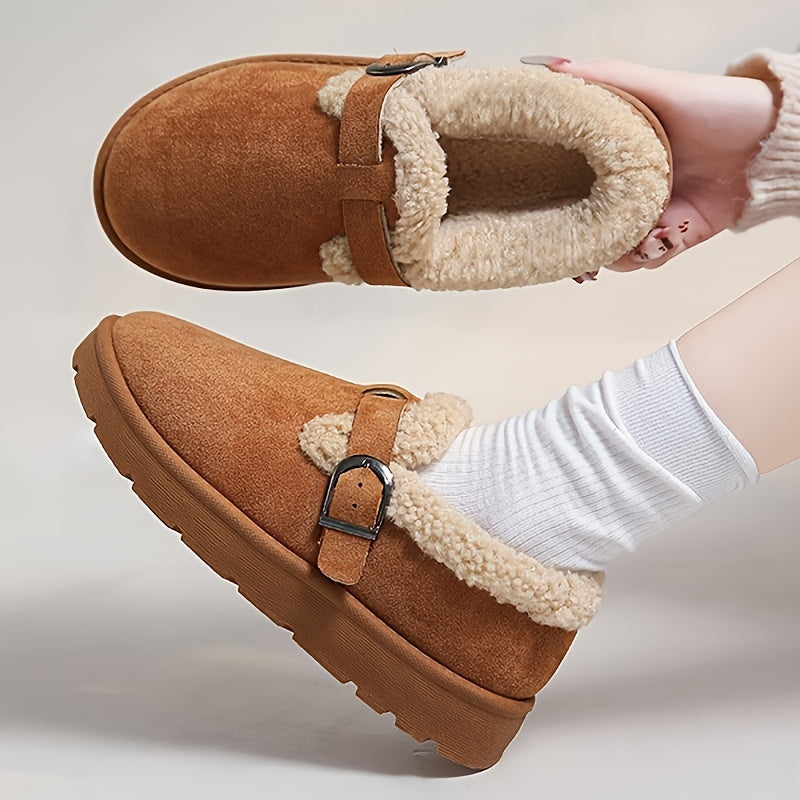 NORDICA™ – Brown Platform Cozy Boots
