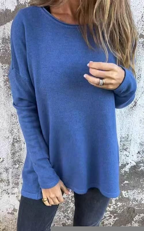 Nora | Langärmlige Bluse mit niedlichen Knöpfen auf der Rückseite