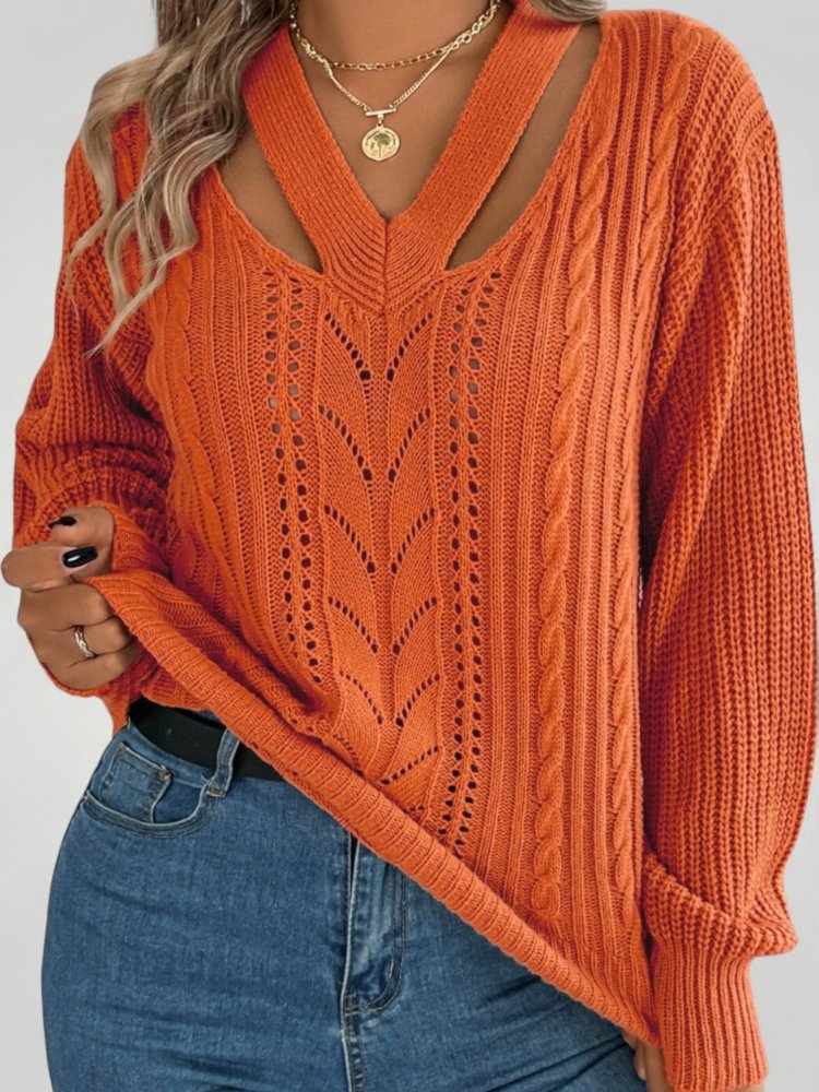 Marita-Lou | Eleganter V-Ausschnitt Pullover für Damen
