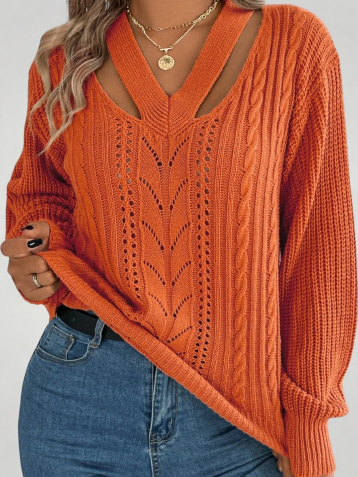 Marita-Lou | Eleganter V-Ausschnitt Pullover für Damen