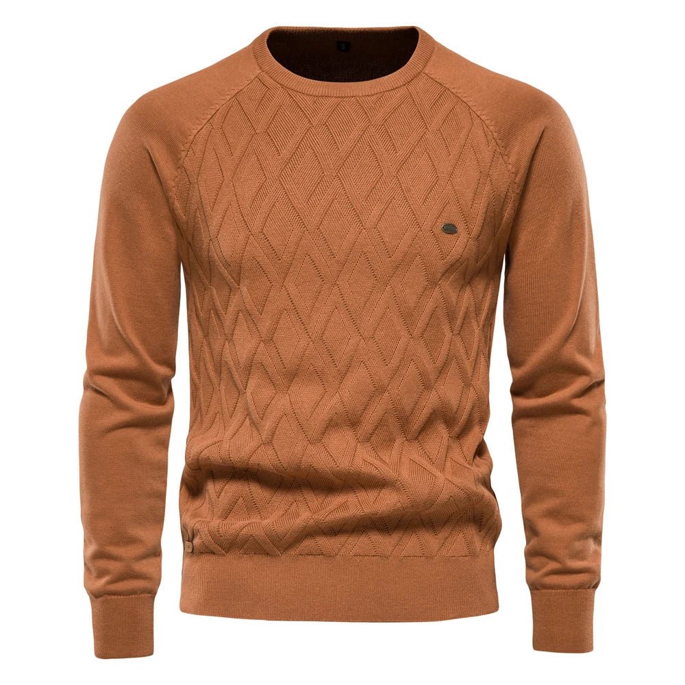 Theodor | Herrenpullover mit Rautenmuster
