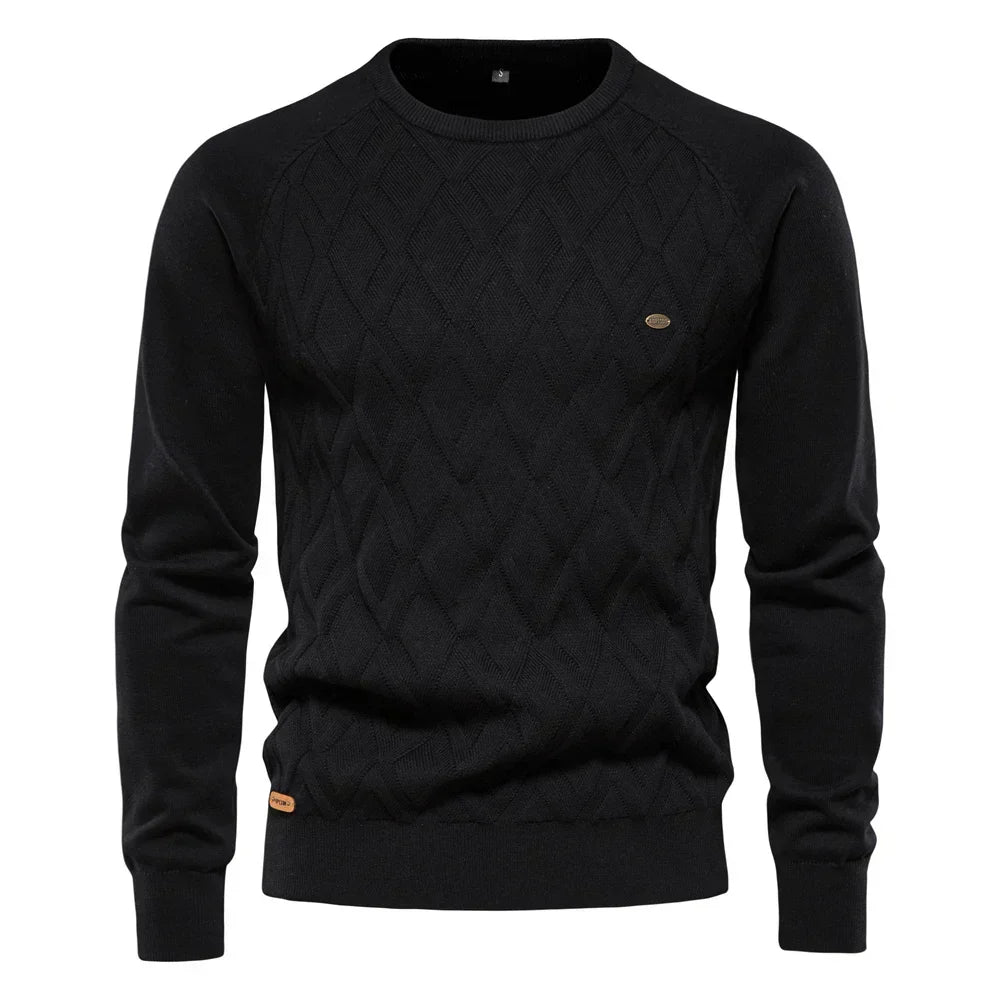 Theodor | Herrenpullover mit Rautenmuster