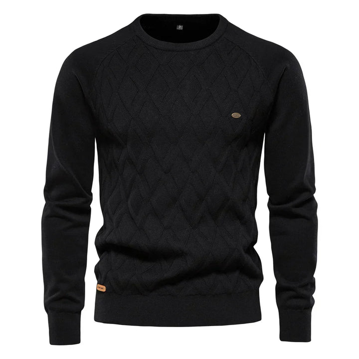 Theodor | Herrenpullover mit Rautenmuster