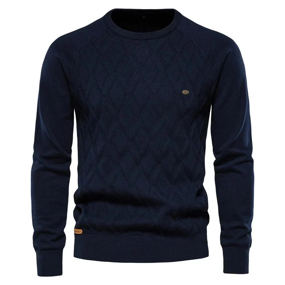 Theodor | Herrenpullover mit Rautenmuster