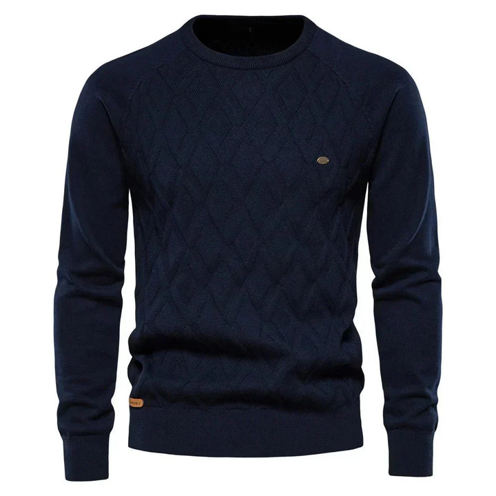 Theodor | Herrenpullover mit Rautenmuster