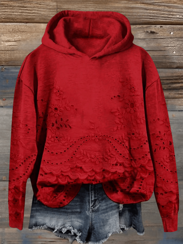 Barbara | Sweatshirt mit floralem Druck