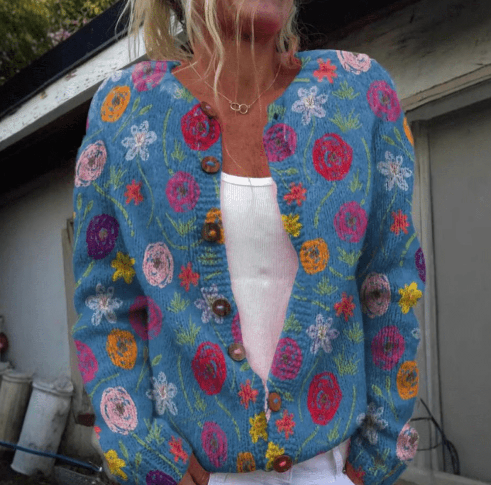 Loretta | Eleganter Pullover mit Druck