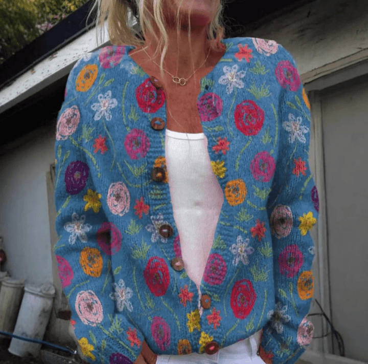 Loretta | Eleganter Pullover mit Druck