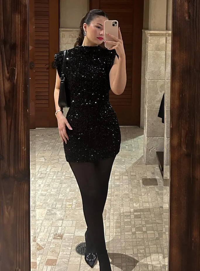 EVE I Glitzer Kleid