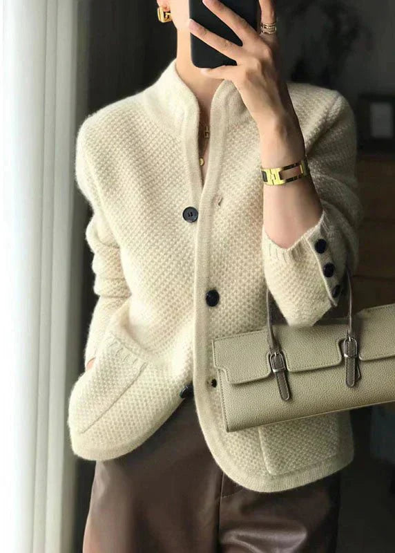 Evelin | Cardigan aus Kaschmirmischung mit Knöpfen