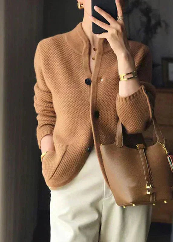 Evelin | Cardigan aus Kaschmirmischung mit Knöpfen