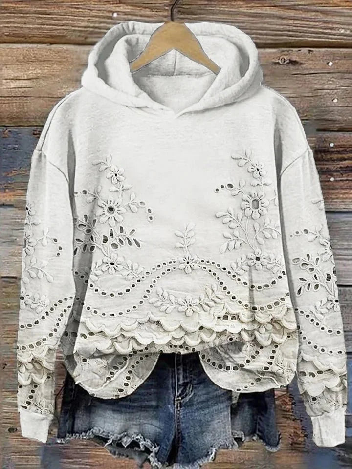 Barbara | Sweatshirt mit floralem Druck