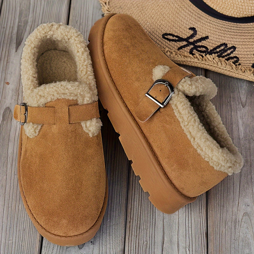 NORDICA™ – Brown Platform Cozy Boots