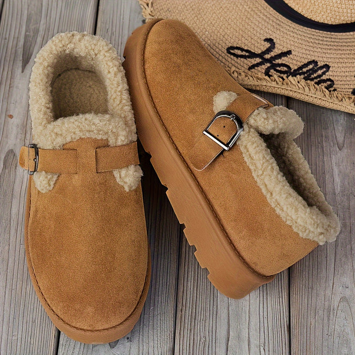 NORDICA™ – Brown Platform Cozy Boots