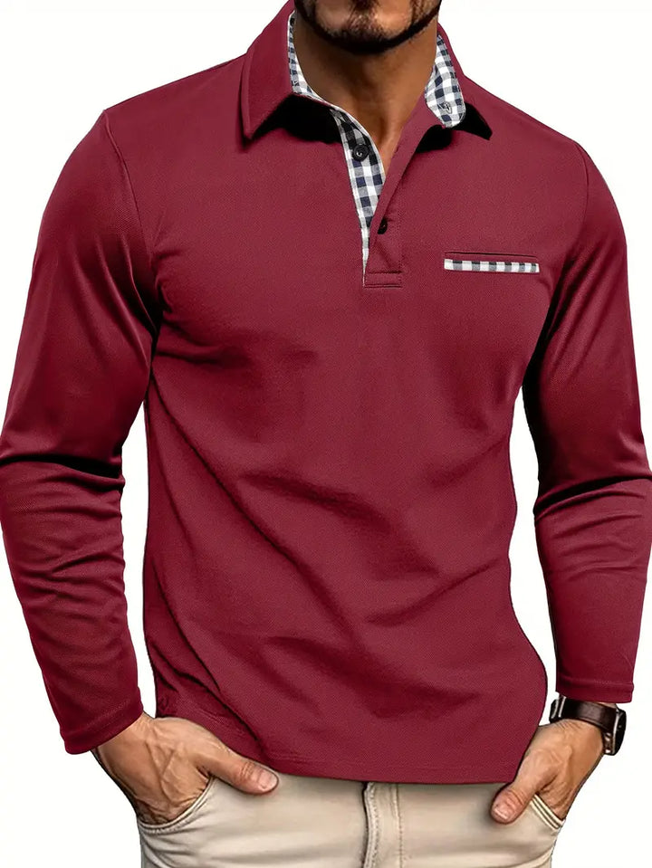 Dirk | Langärmliges Poloshirt