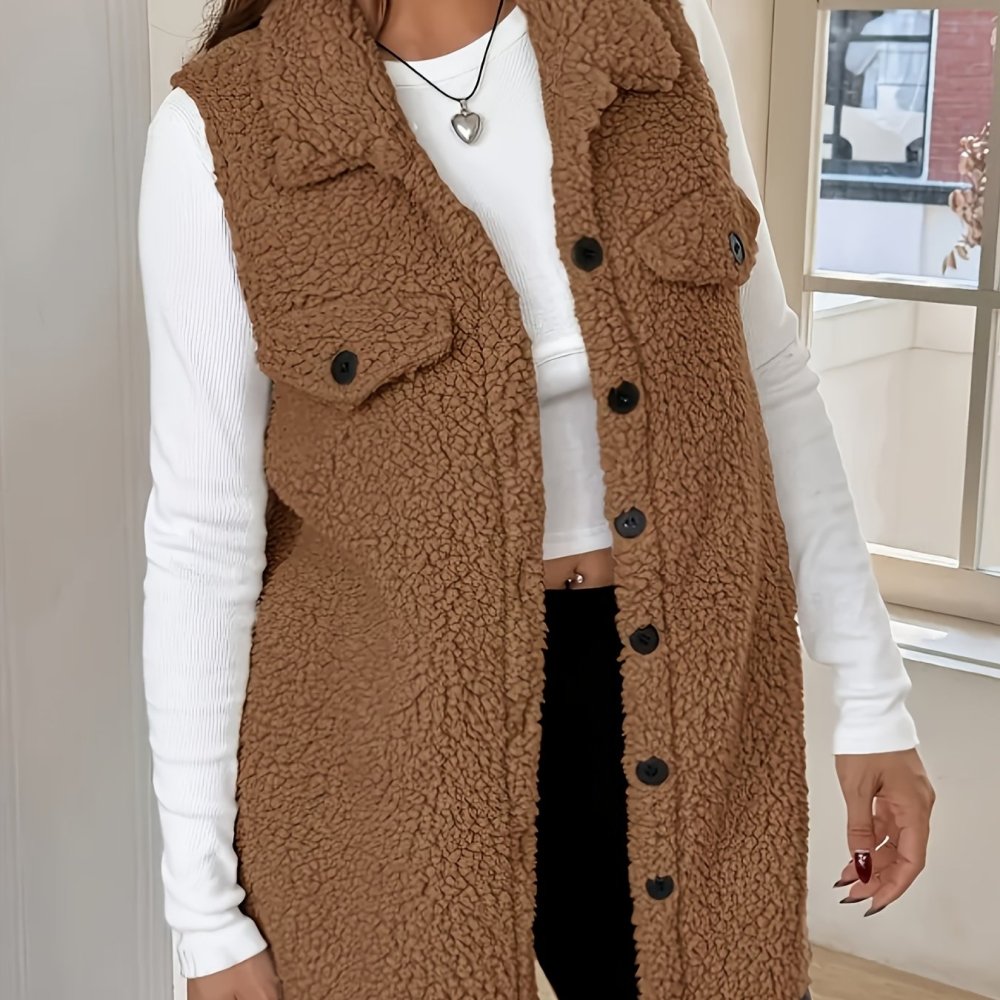 Carola | Elegante Wollweste ohne Ärmel