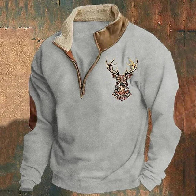Moritz | Pullover mit Hirschdetail