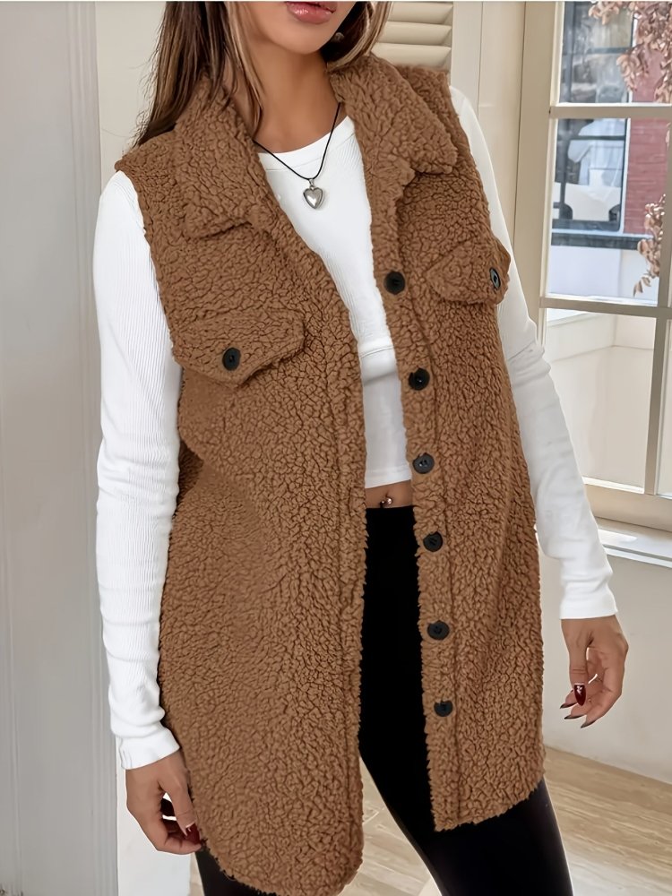 Carola | Elegante Wollweste ohne Ärmel