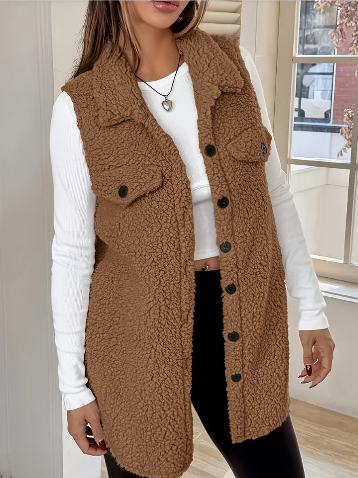 Carola | Elegante Wollweste ohne Ärmel