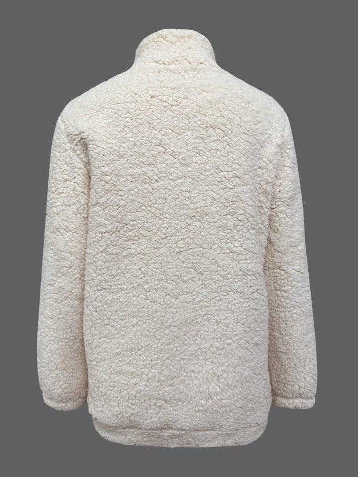 Jana | Teddy-Pullover mit Reißverschluss