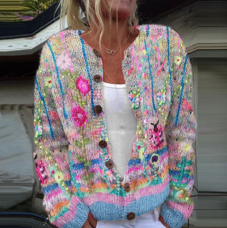 Loretta | Eleganter Pullover mit Druck