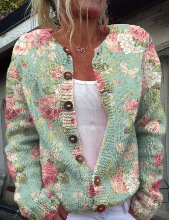 Loretta | Eleganter Pullover mit Druck
