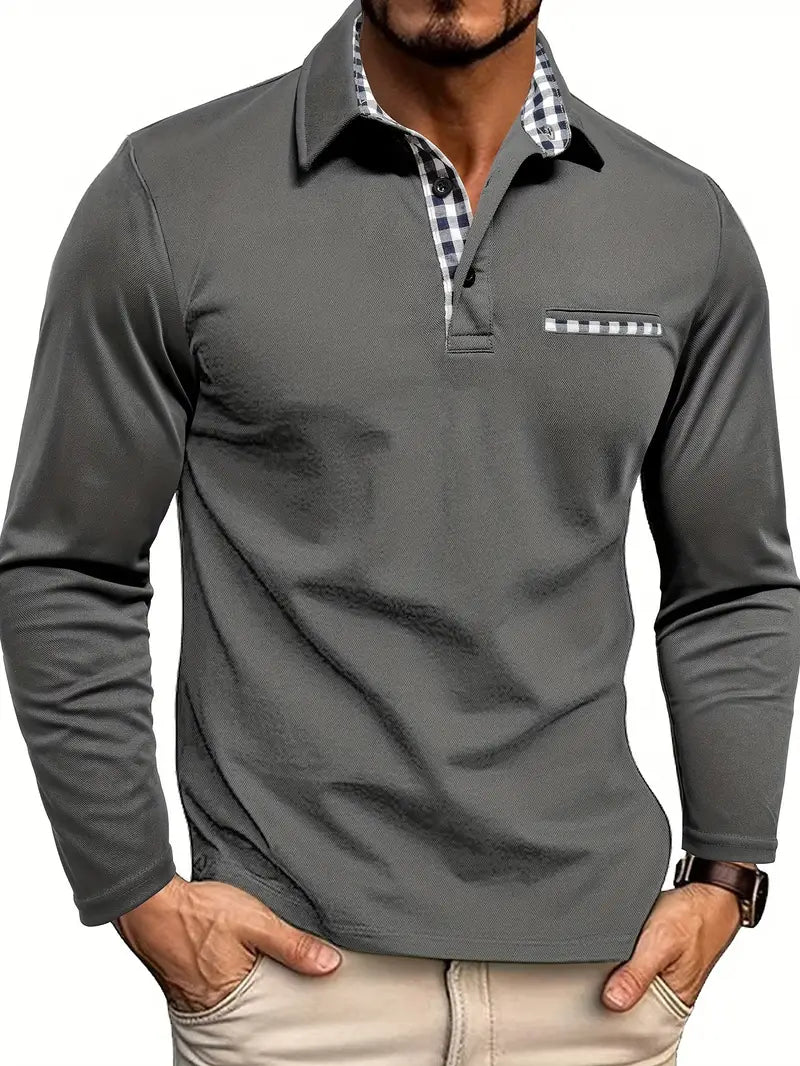 Dirk | Langärmliges Poloshirt