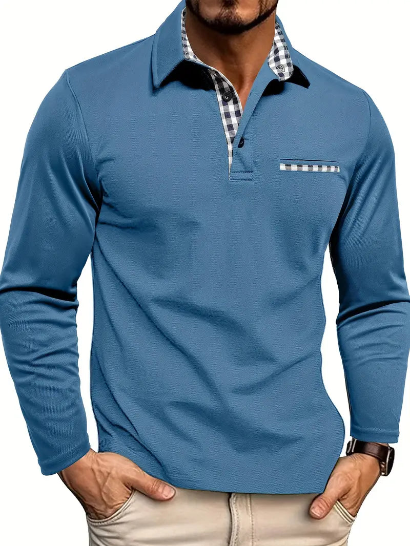 Dirk | Langärmliges Poloshirt