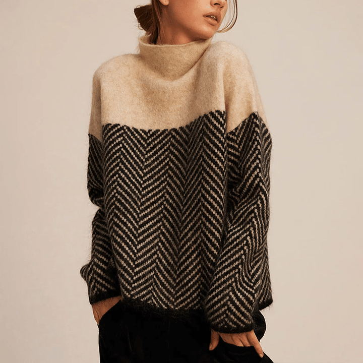 Franziska | Klassischer Rollkragenpullover in modischem Design