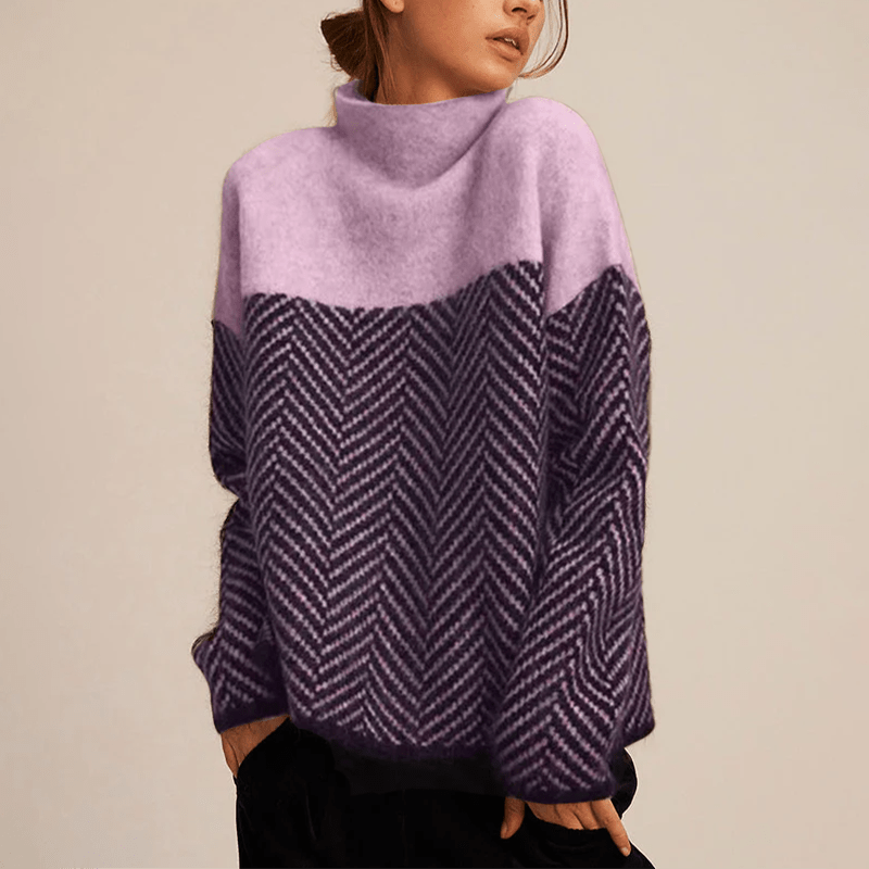Franziska | Klassischer Rollkragenpullover in modischem Design