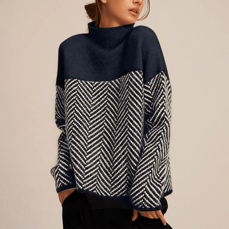 Franziska | Klassischer Rollkragenpullover in modischem Design