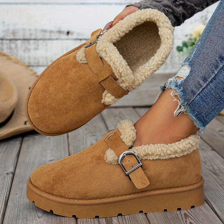 NORDICA™ – Brown Platform Cozy Boots