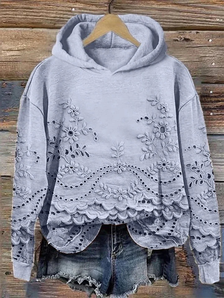 Barbara | Sweatshirt mit floralem Druck
