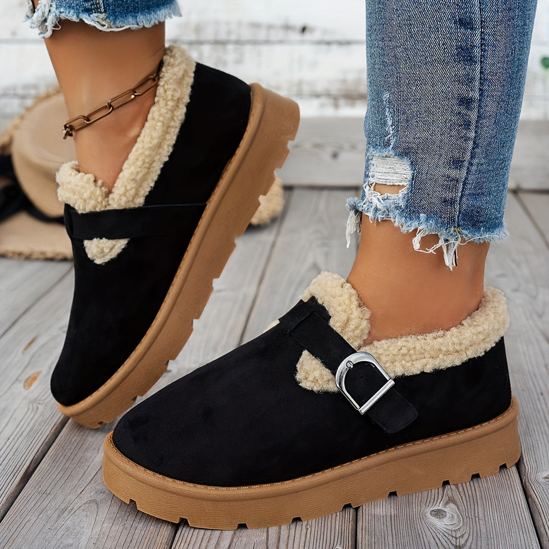 NORDICA™ – Brown Platform Cozy Boots