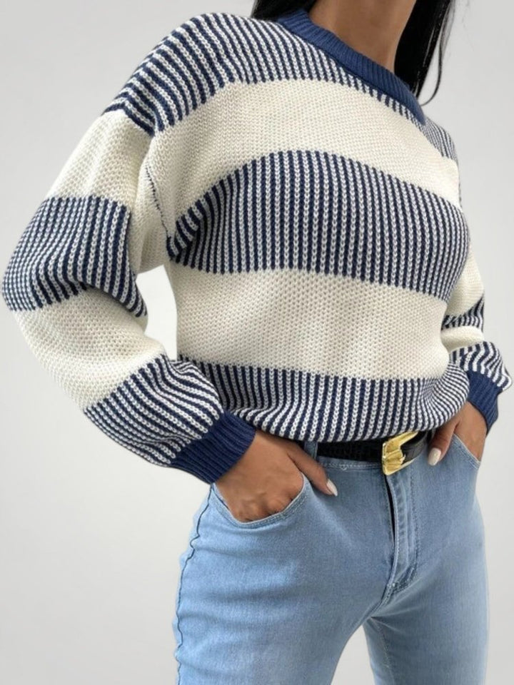 Melitta | Gestreifter Pullover mit Elegantem Stil