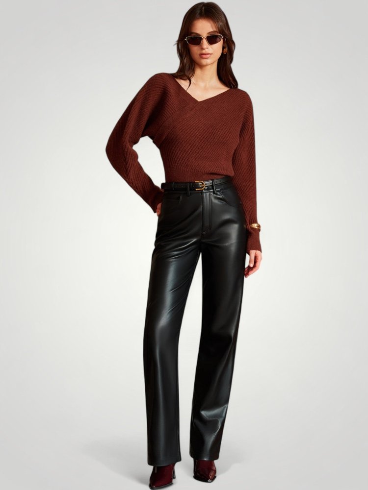 Amalinde | Langer Pullover mit Asymmetrischem Design