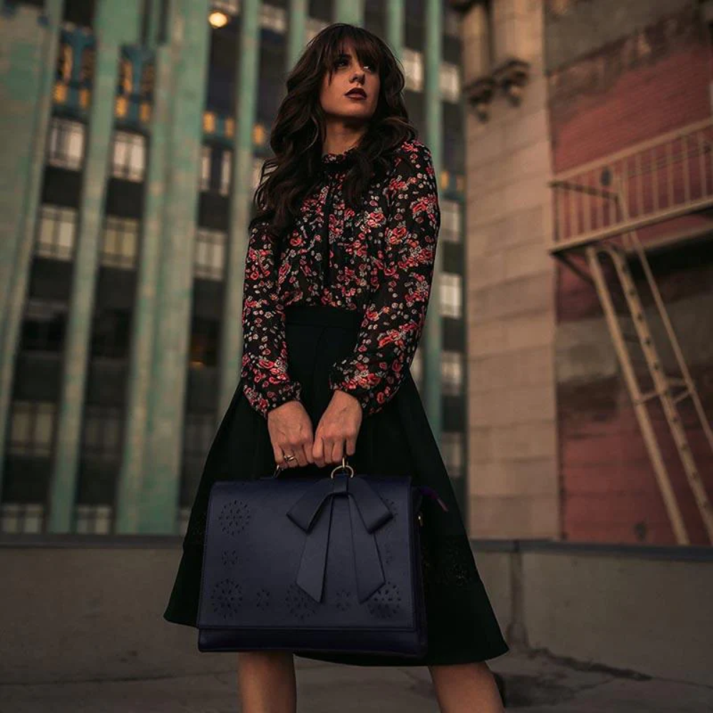 Bernadette – Schleifen-Satchel Handtasche