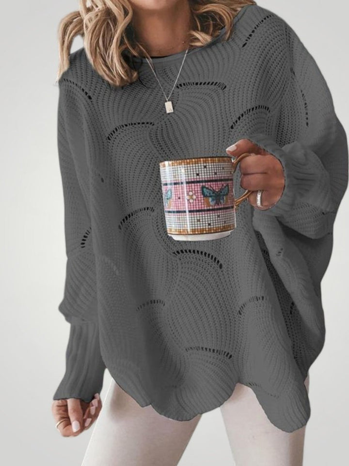 Josepha | Oversized Strickpullover mit U-Boot-Ausschnitt